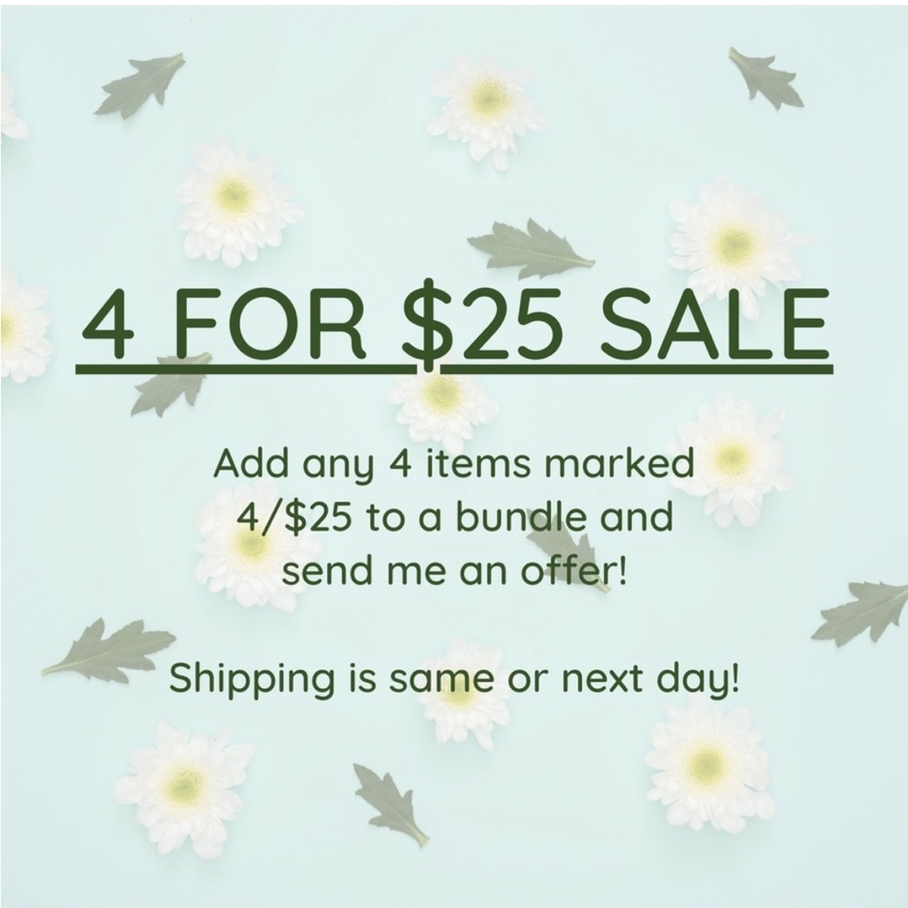 Bundle 4/$25